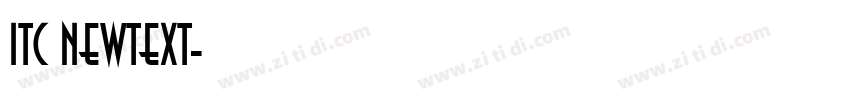 ITC Newtext字体转换
